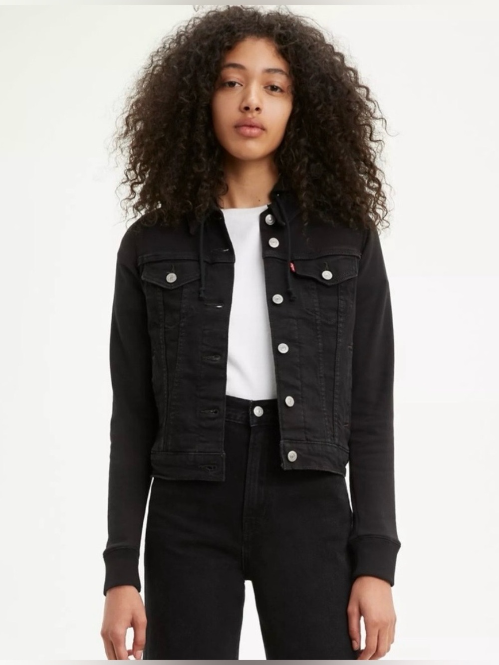 Levis Hybrid Original Trucker Jacket Black Size XS